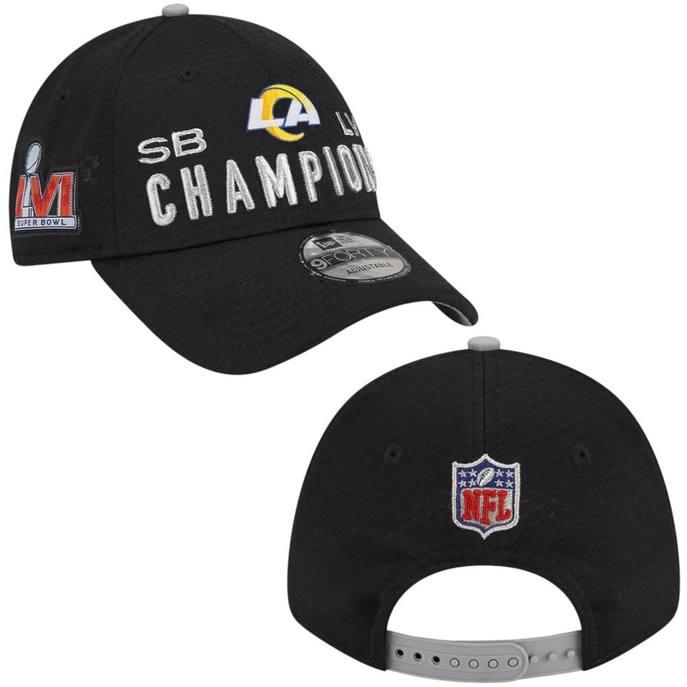 New Era Los Angeles Rams Super Bowl LVI Champions Hat 9Forty Snapback Cap - Picture 1 of 7
